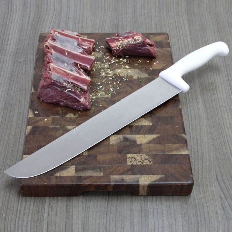 Faca Açougueiro Corta Osso Facão Resistente Aço Inox Profissional Promoção