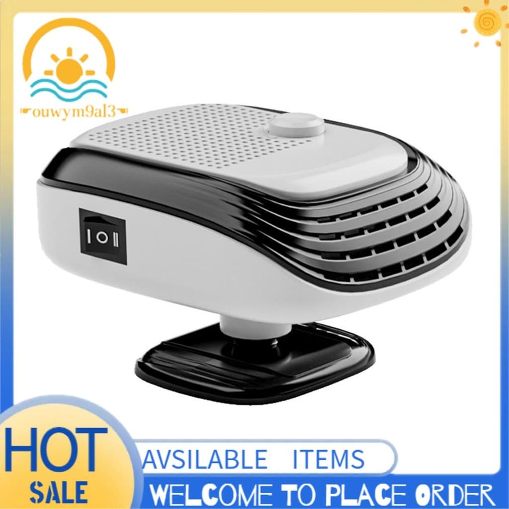 Descongelador De Carro Potável 12V Aquecedor De Pára-Brisa 2 Em 1 Ventilador De Resfriamento De Aquecimento Para Desemba