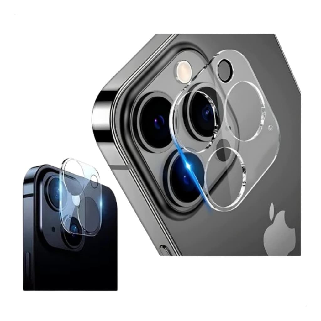 Protetor Camera Traseira Lente Vidro P/ iPhone 11 11 Pro 12 Pro 13 13 Pro 14 Pro Plus 15 15 pro Max 16 16 Pro Max