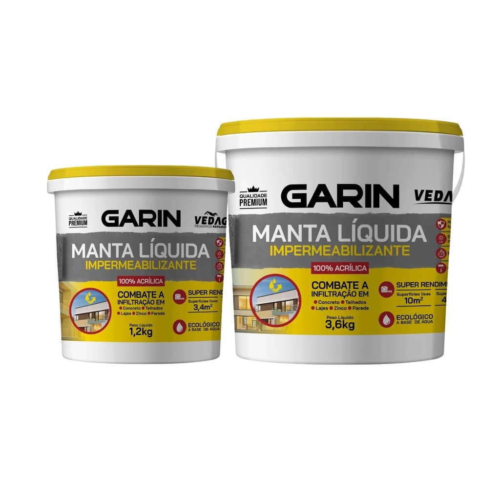 Manta Líquida Branca Impermeabilizante Garin