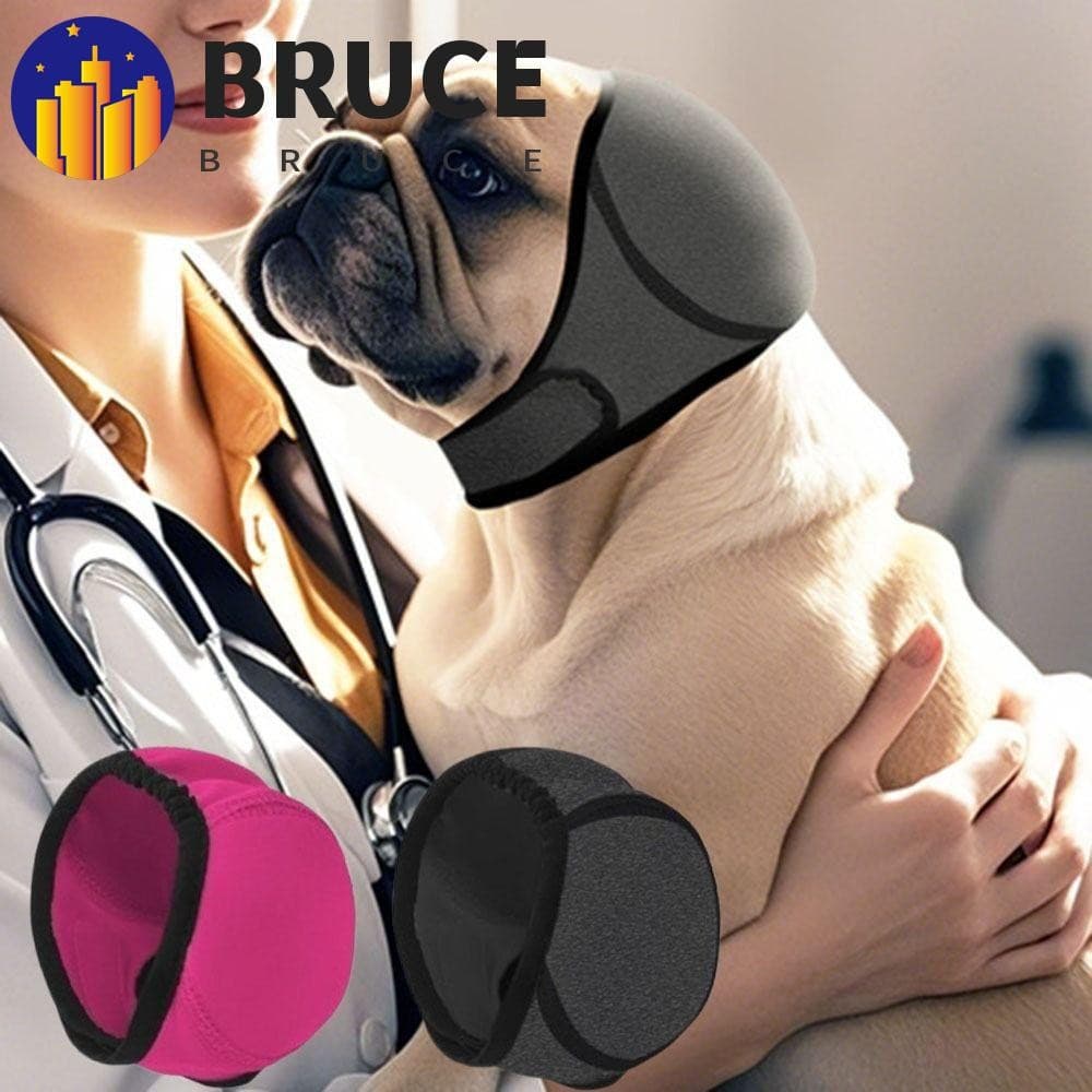 Protetor De Orelha Calmante Para Cães BRUCE , Capas Ajustáveis De Cachorro Com Redução De Ruído , Protetores Antirruído 