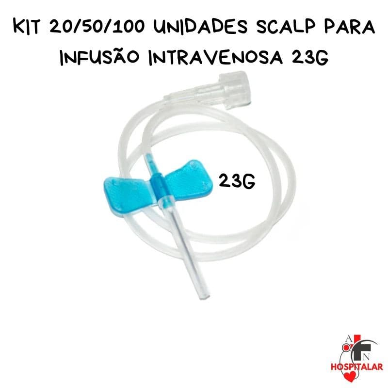 Scalp 23G Luer Lock Medix - 20/50 e 100 Unidades