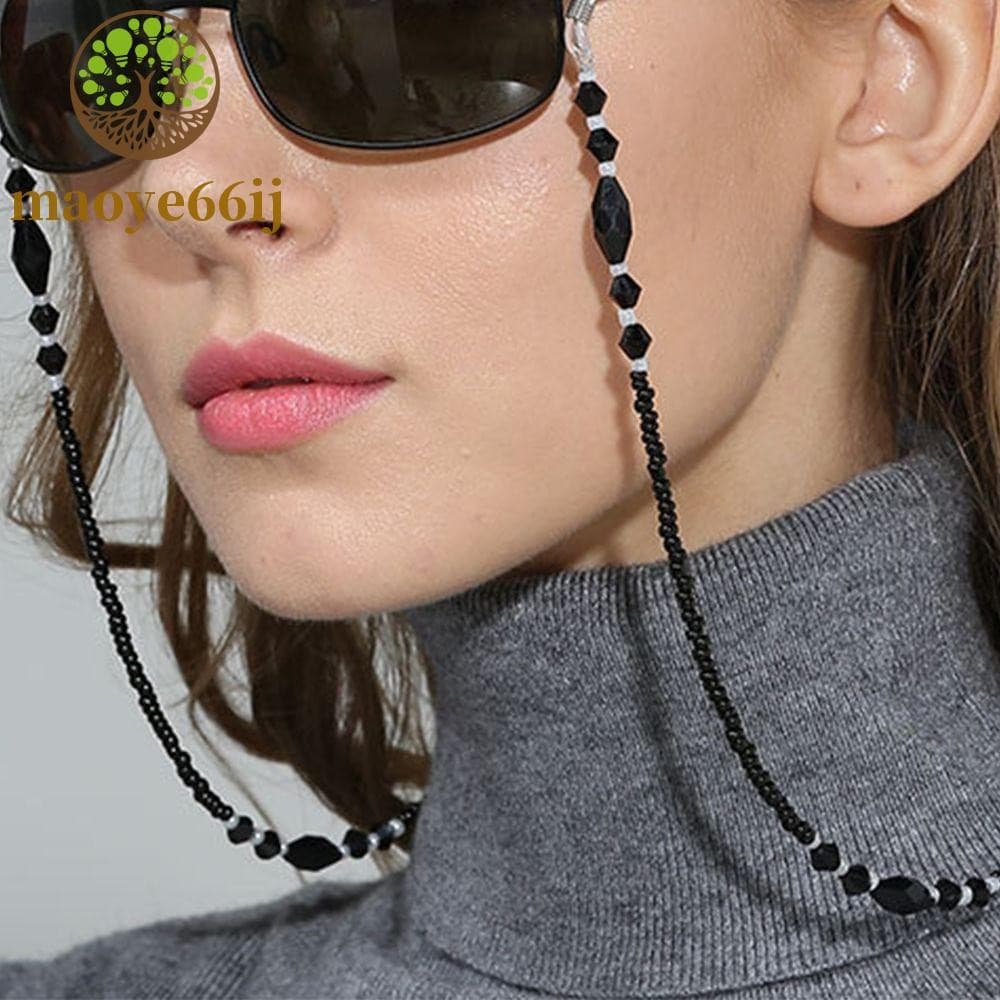 MAOYE66 Correntes Para Óculos Com Contas Acrílicas Antiderrapantes E Cordão