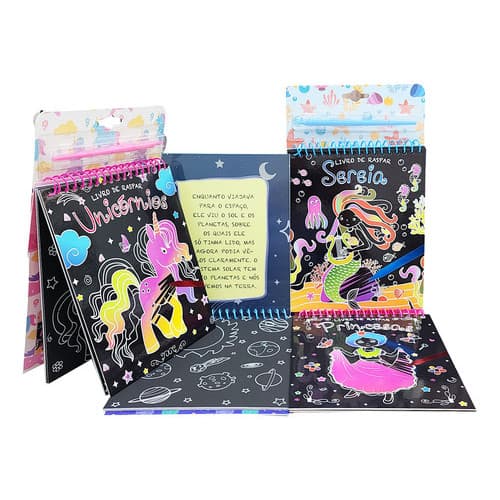 Livro Raspadinha Infantil com Bastão Mágico – Diversão Criativa