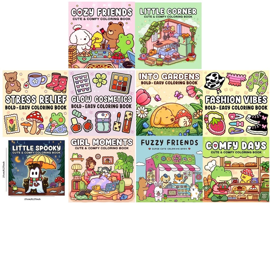 Livro ilustrado  livro colorir 21*21 livro de desenho adulto 48FOLHAS