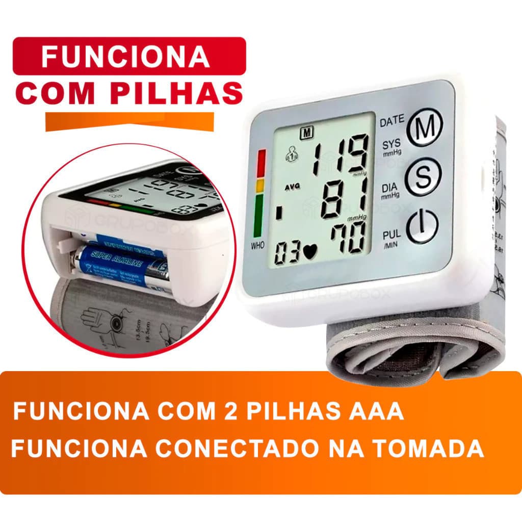 Medidor Pressão Digital De Pulso Com Voz Monitor Inteligente,Aparelho De Pressão