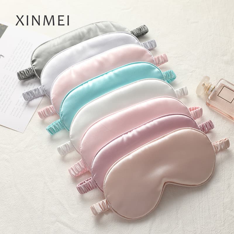 Máscara de Olho de Imitação de Seda Dupla Face, Máscara de Olho para Bloquear a Luz Máscara de Olho para Dormir