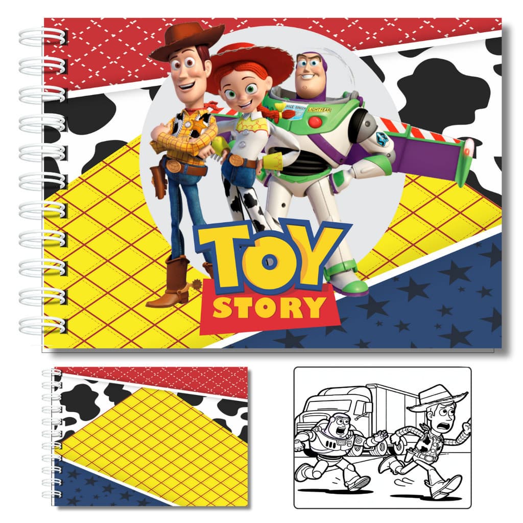 Livro Para Colorir Toy Story 50 Folhas 180g Capa Dura A5