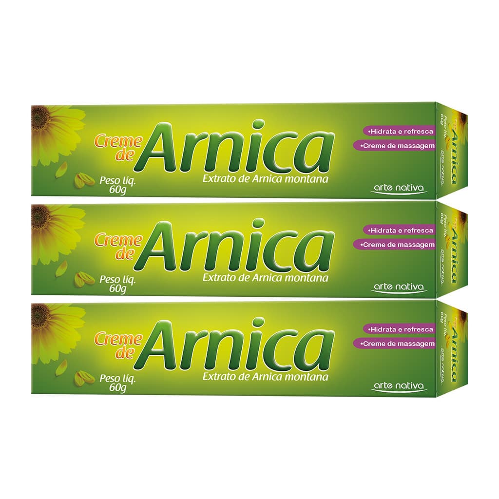 Kit 3 und Creme De Arnica 60g Arte Nativa