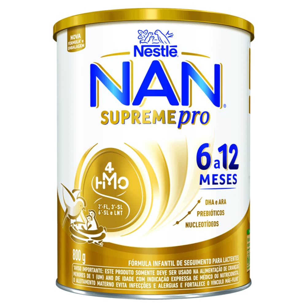 Fórmula Infantil NAN Supreme 2 HMO Nestlé 6 a 12 meses 800g
