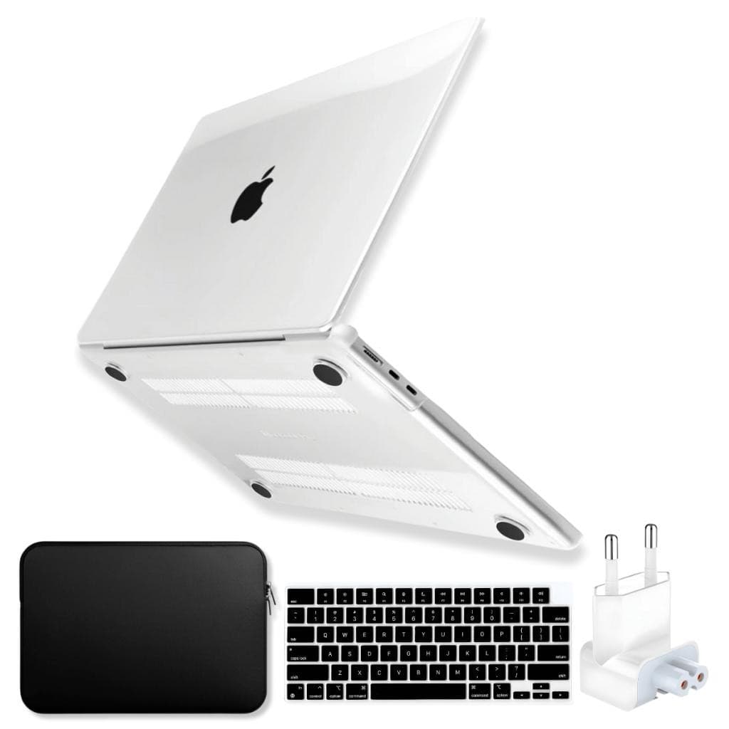 Kit Capa Para MacBook Air 13 Pol Chip M2 M3 M4, A2681 A3113 A3240 +Bag +Protetor Teclado +Plug BR