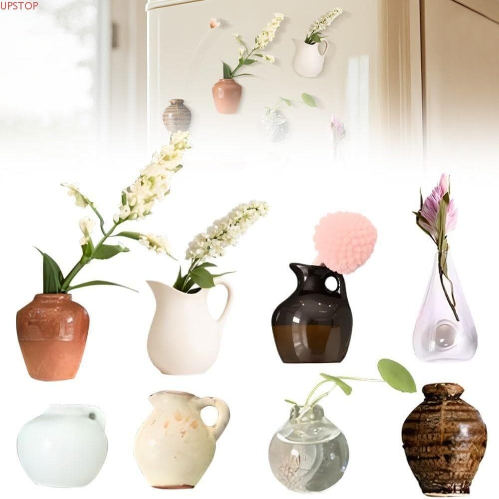 UPSTOP Mini Ímãs De Geladeira Para Vaso , Adesivo Durável Decoração De Quadro Branco , De Cerâmica , Criativo