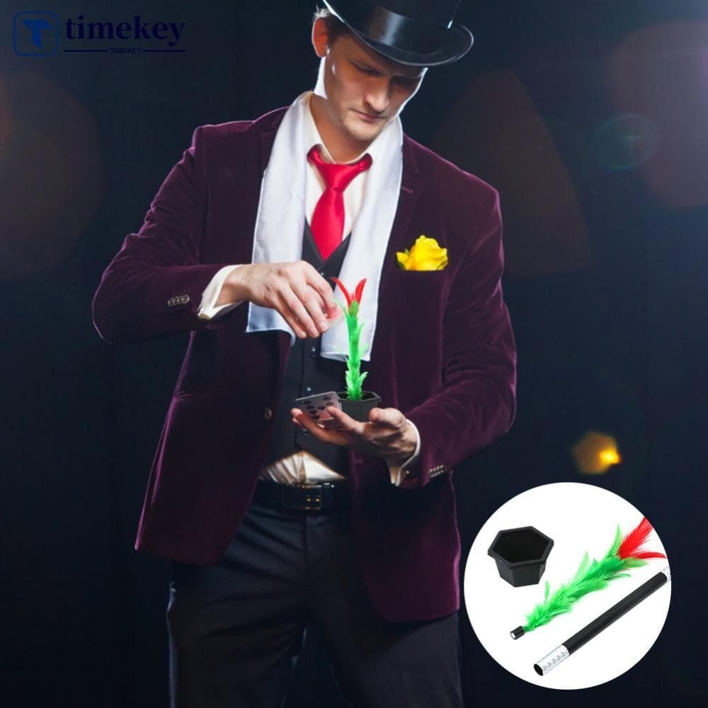 TIMEKEY 1 Conjunto De Varinha Mágica Para Flores , Truques De Fáceis , Brinquedos Adultos E Crianças , Adereços Performa