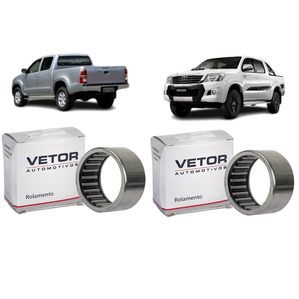 2 Rolamento Semi Eixo Diferencial Diant. Hilux 4x4 Apos 2005