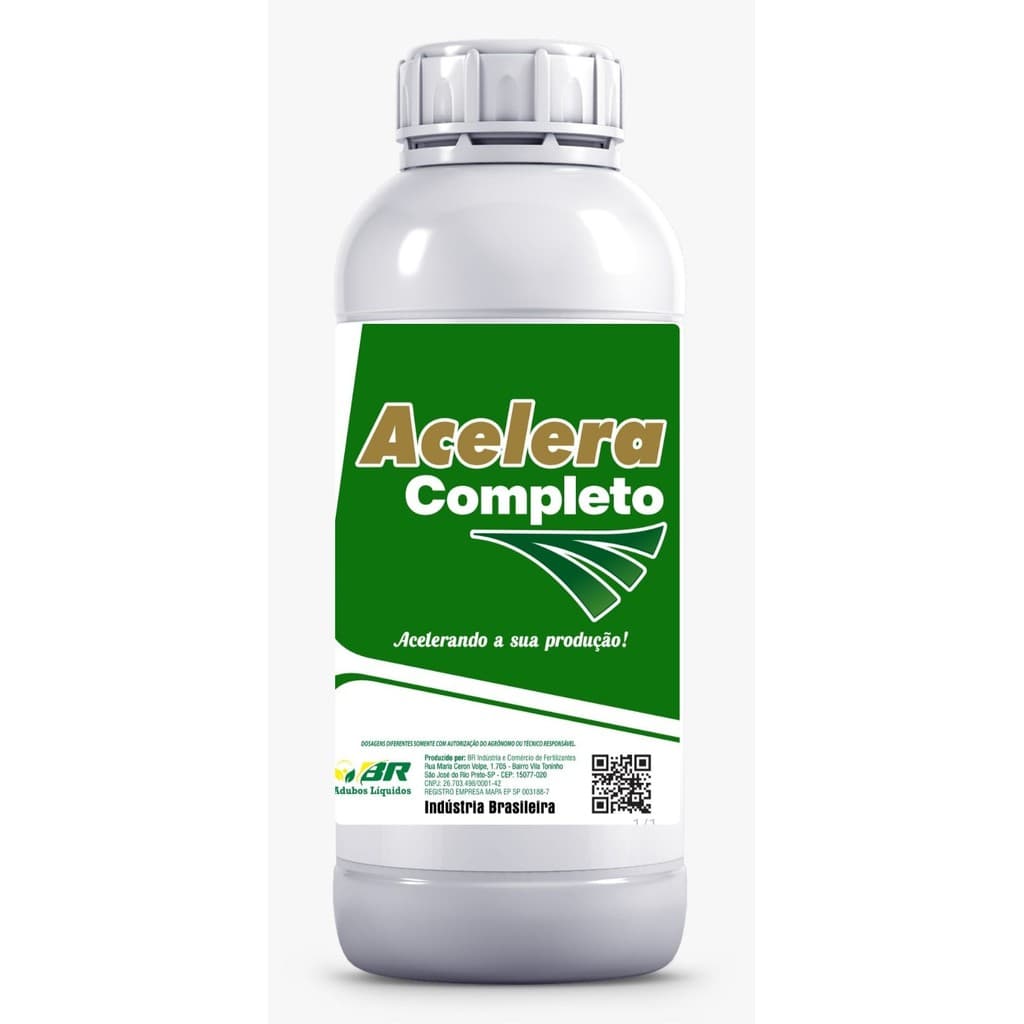 Fertilizante Acelera Completo Prática Foliar Todas Culturas