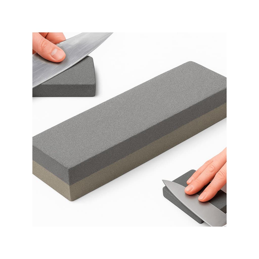 Afiador Amolador De Facas  Pedra Afiadora  Dupla Face Churrasco