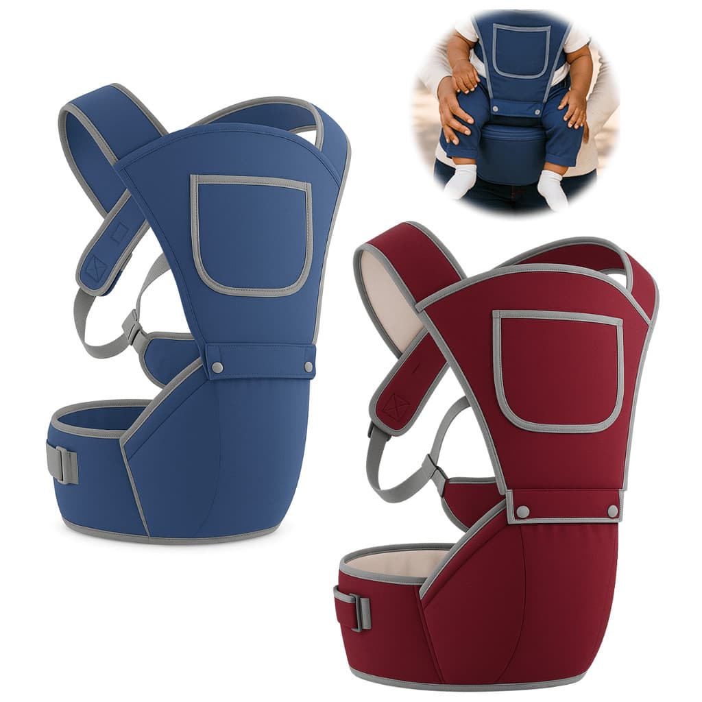 Canguru Carregador Bebe Criança Bolso Alça Ergonomico Ajustavel Com Apoio