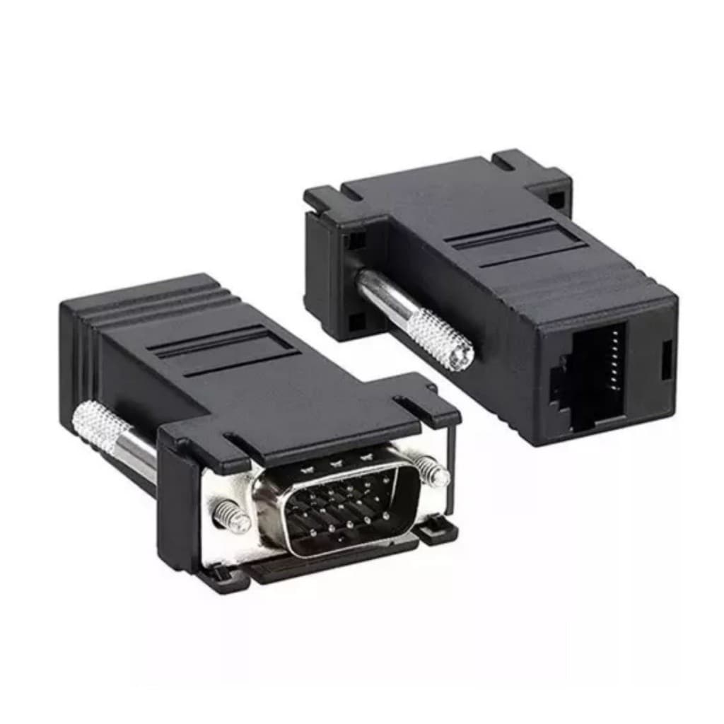 Adaptador Extensor Vga Video Via Cabo Rede Vga - 1 JorgeStore