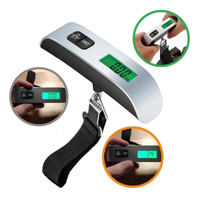 Balança Digital Portátil 50kg/10g – Precisa, Compacta e Ideal para Malas, Viagens e Bagagens ✈️