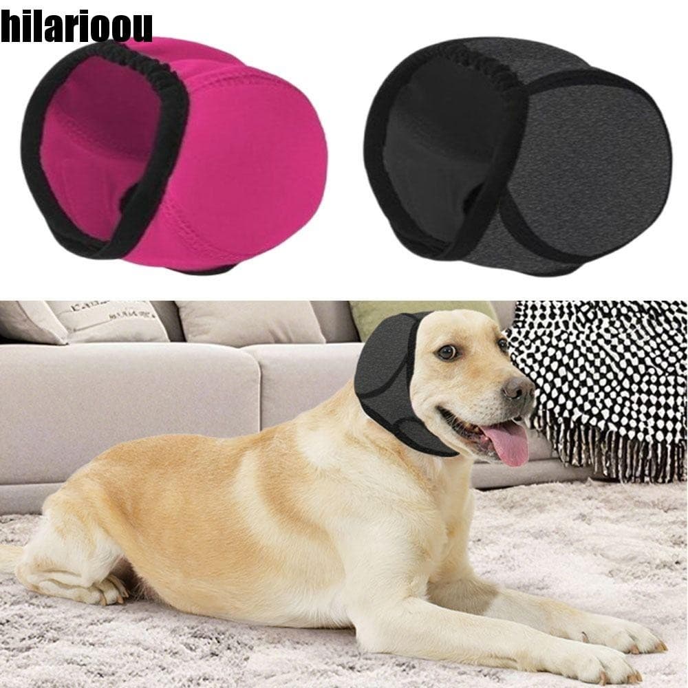 HILARIOOU Protetor De Orelha Calmante Para Cães , Proteção Auditiva Com Redução De Ruído , Protetores Ajustáveis