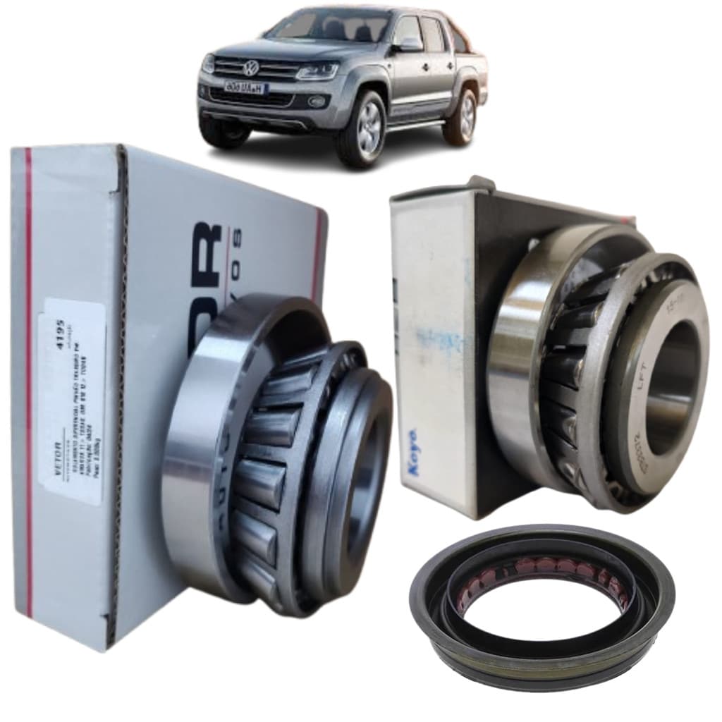 KIT 2 ROLAMENTO PINHÃO DIFERENCIAL TRASEIRO AMAROK 2.0 3.0