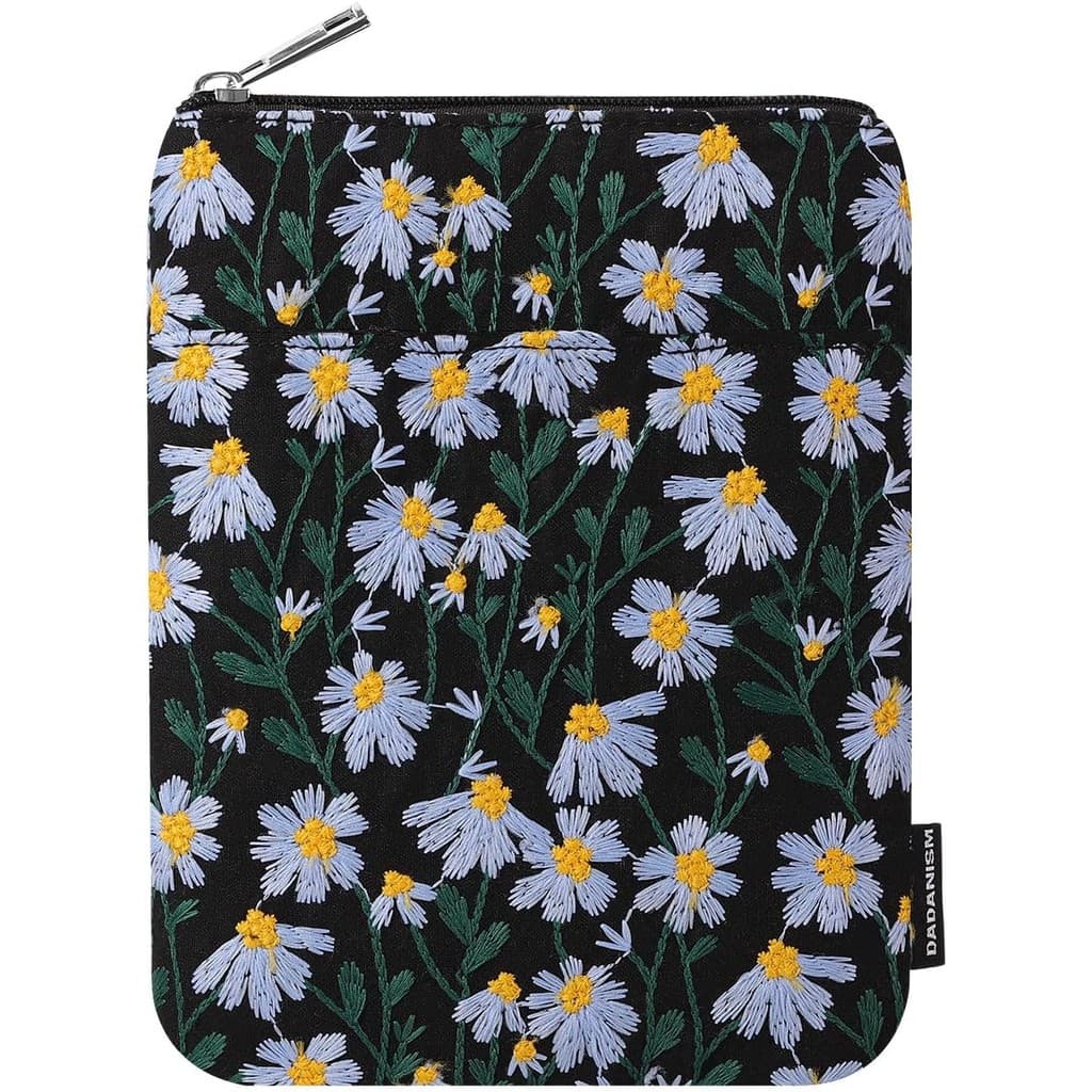 Capa Acolchoada Com Margaridas Bordadas Dadanism Para Kindle Paperwhite 7 " Colorsoft Signature Edition , Protetora Fina