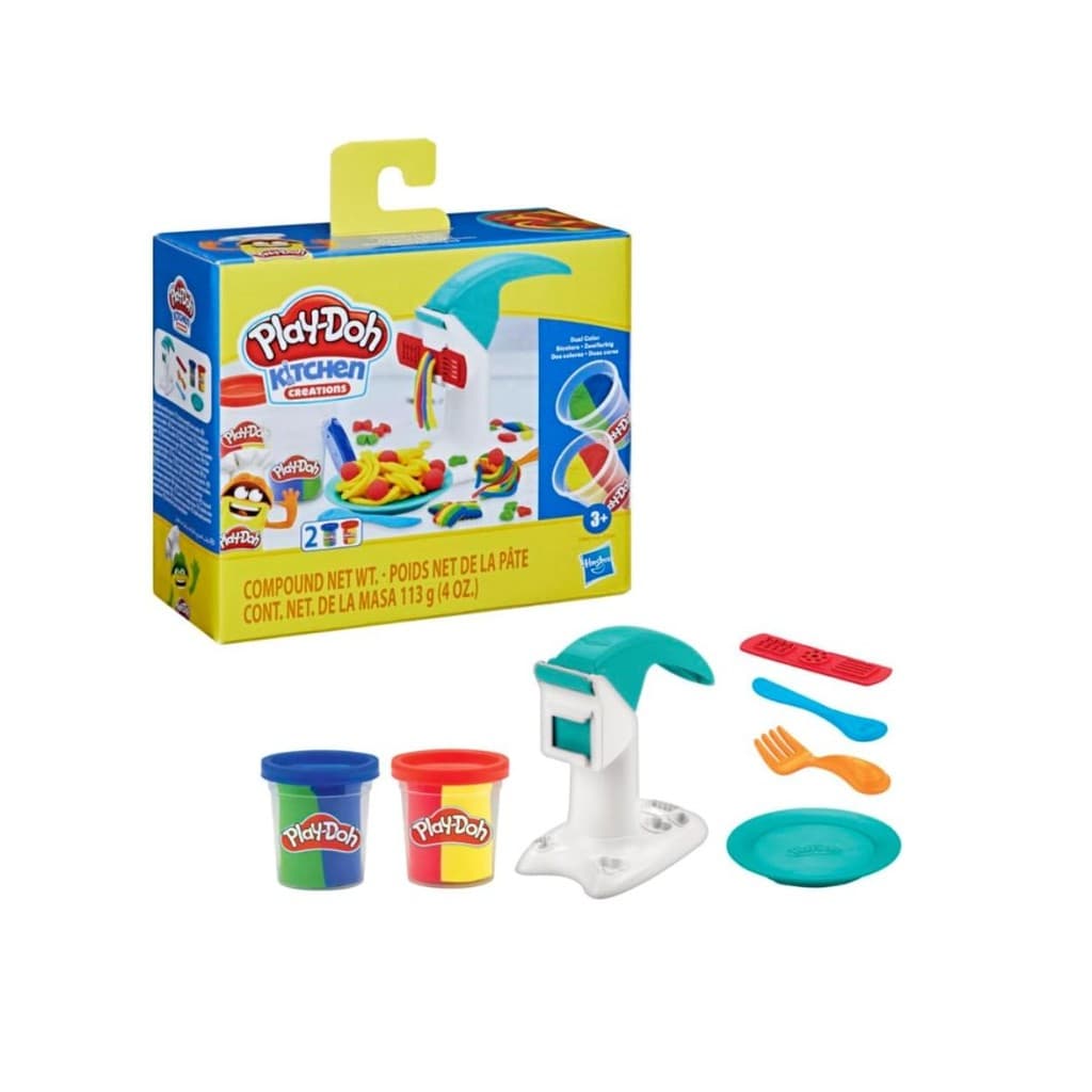 Play Doh Macarrão Mágico Kitchen Creations 2 potes bicolor