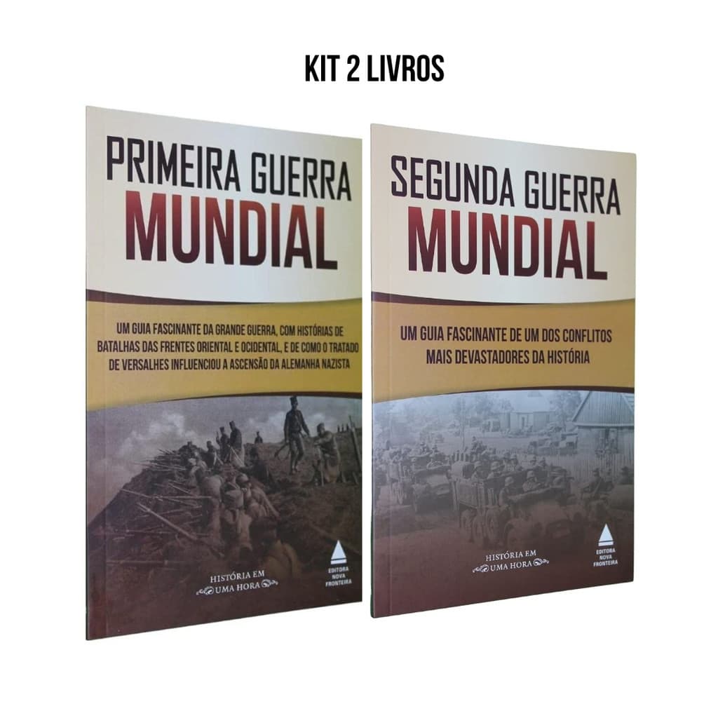 Kit 2 Livros Fascinante - Guia completo da Primeira e da Segunda Guerra Mundial
