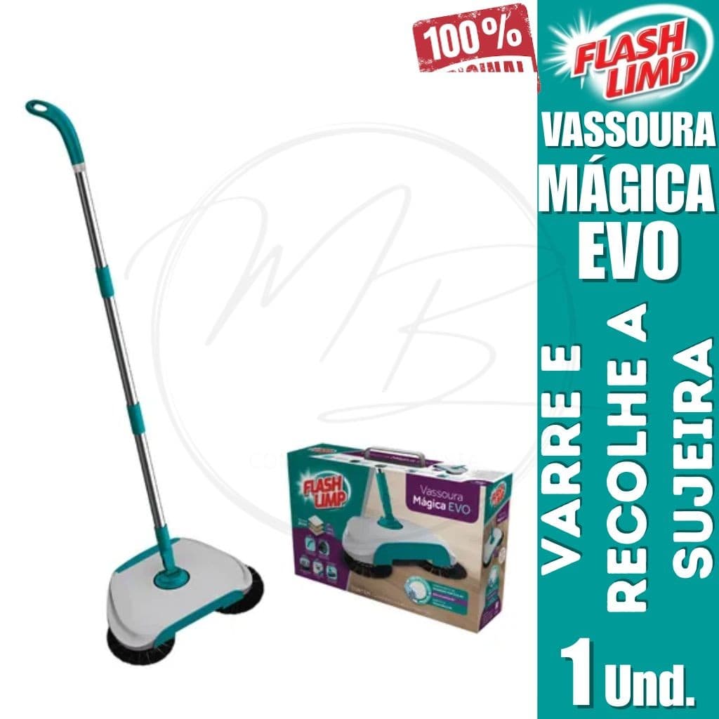 Vassoura Mágica Evo Varre e Recolhe - Flash Limp