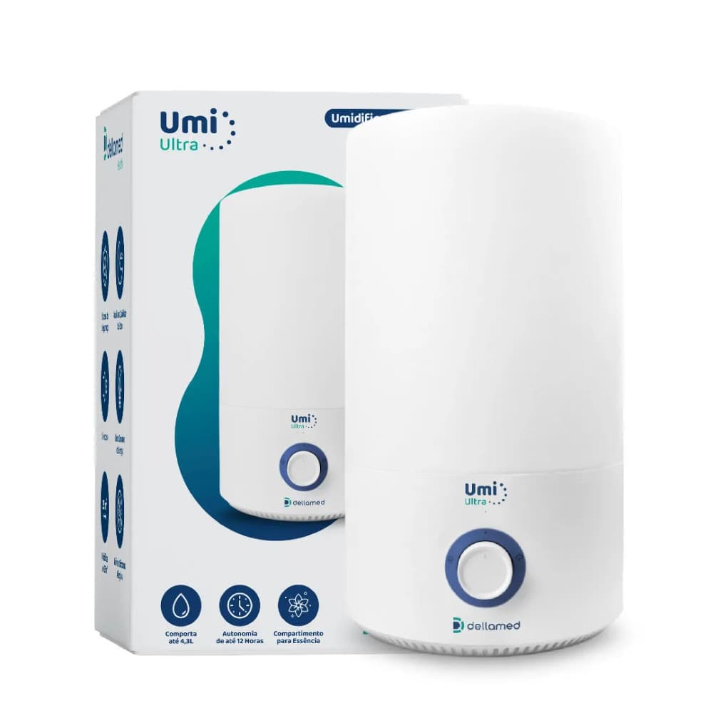 Umidificador de Ar Grande Ultrassônico 4,3 Litros Umi Ultra Dellamed Bivolt