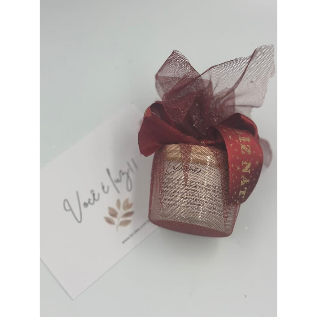 Vela Aromática Personalizada com Nome e Significado Presente Fim de Ano - Envio 48hrs