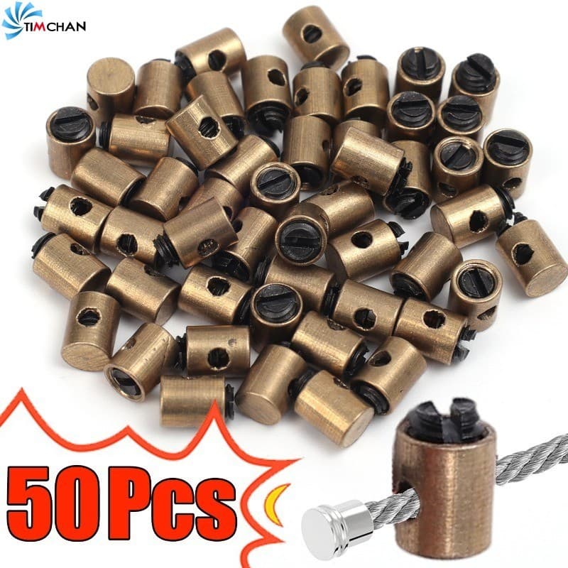 10/30/50 Unidades Parafusos De Freio Com Núcleo De Fio De Válvula-Parafuso De Cabo De Acelerador De Motocicleta De Alumí