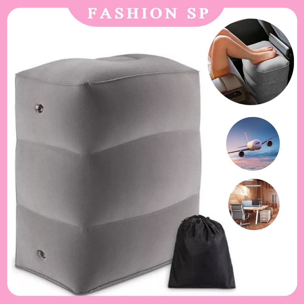 Apoio Inflável Pés Avião Viagem Almofada Criança Travesseira Alta Qualidade
