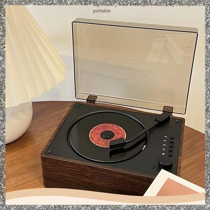 Retro CD Player Recarregável Suporte BT USB 3.5mm AUX Portátil Bluetooth-Compatível 5.0 Leitor De Música Em Casa A