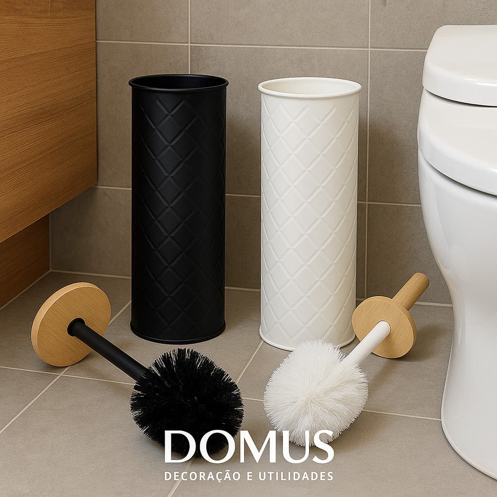 Limpeza  Sanitária Escova Higienização Vaso Em Aço Inox C/ Suporte