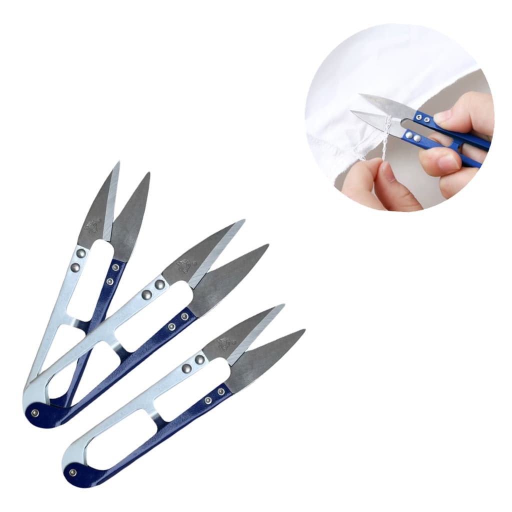 Tesoura de Arremate Pic Profissional Costura Kit 3 Unidades