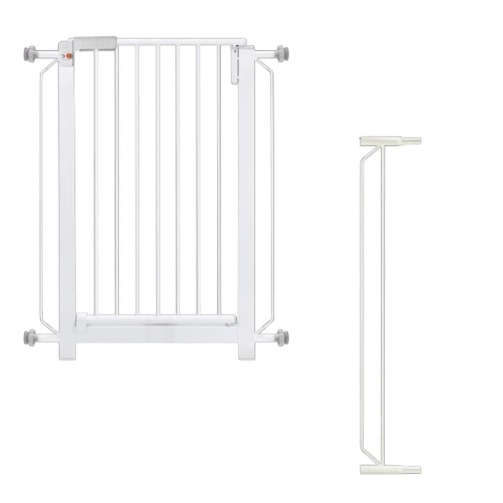 Grade De Porta Pet Cachorro | Tubline Plus | Branco | + Extensor 10cm | Trava Automática | Sem Furo