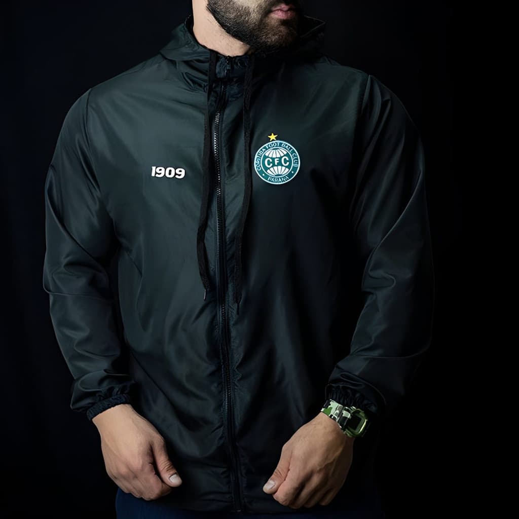 Blusa/ Jaqueta Corta Vento do Coritiba P ao GG