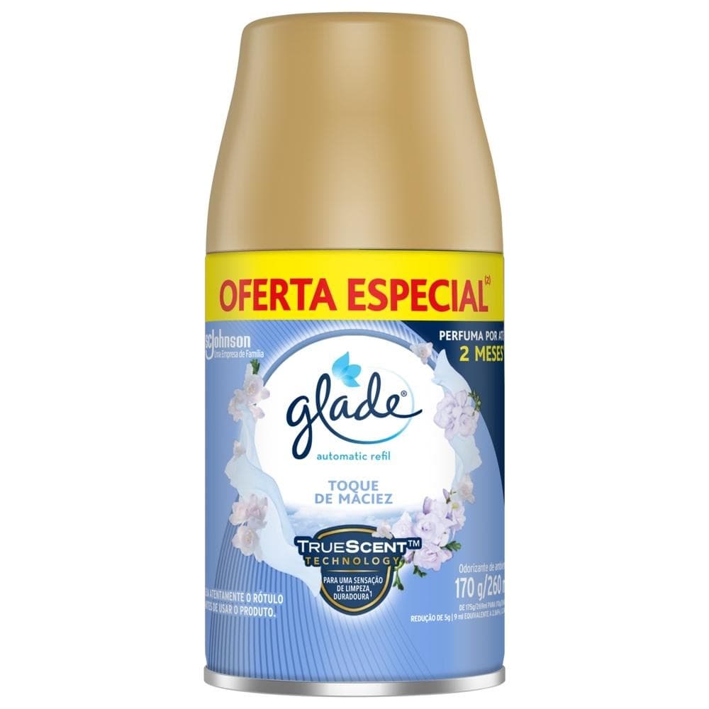 Refil Odorizador de Ambiente Automatic Glade Toque de Maciez 260ml Oferta Esepcial