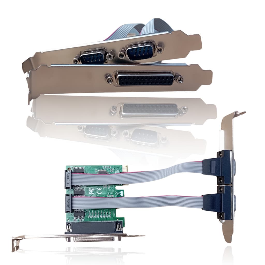 Placa PCI 2 Portas Serial 1 Paralela Porta Macho Express