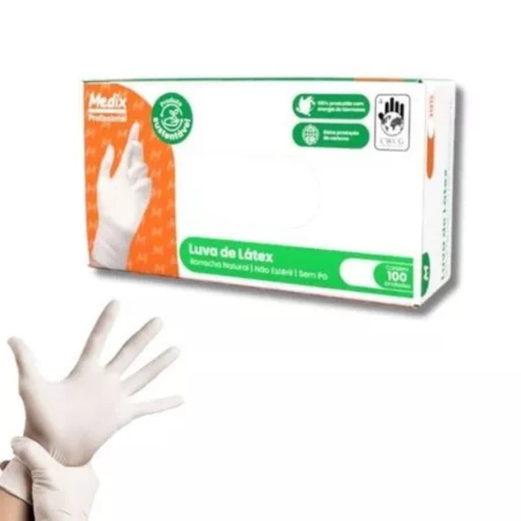 Luvas De Látex Com Pó Medix 1000 Unidades