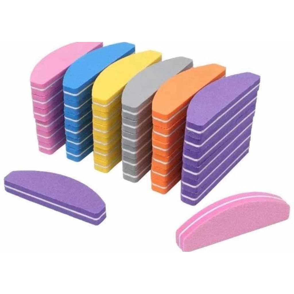 Lixas Mini Buffer 100/180 - Peças em Formato Caixão, Bananão ou Jumbo, Cores Sortidas-ZhengLed-