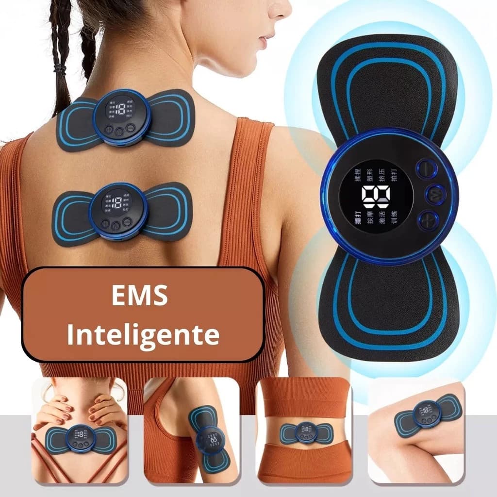 Mini Massageador Elétrico Portátil Profissional Alívio de Dor Muscular Pescoço Pernas Corpo