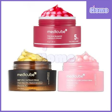 Medicube Deep Vita C Capsule Cream PDRN Pink Collagen Capsule Cream TXA Capsule Cream 55g