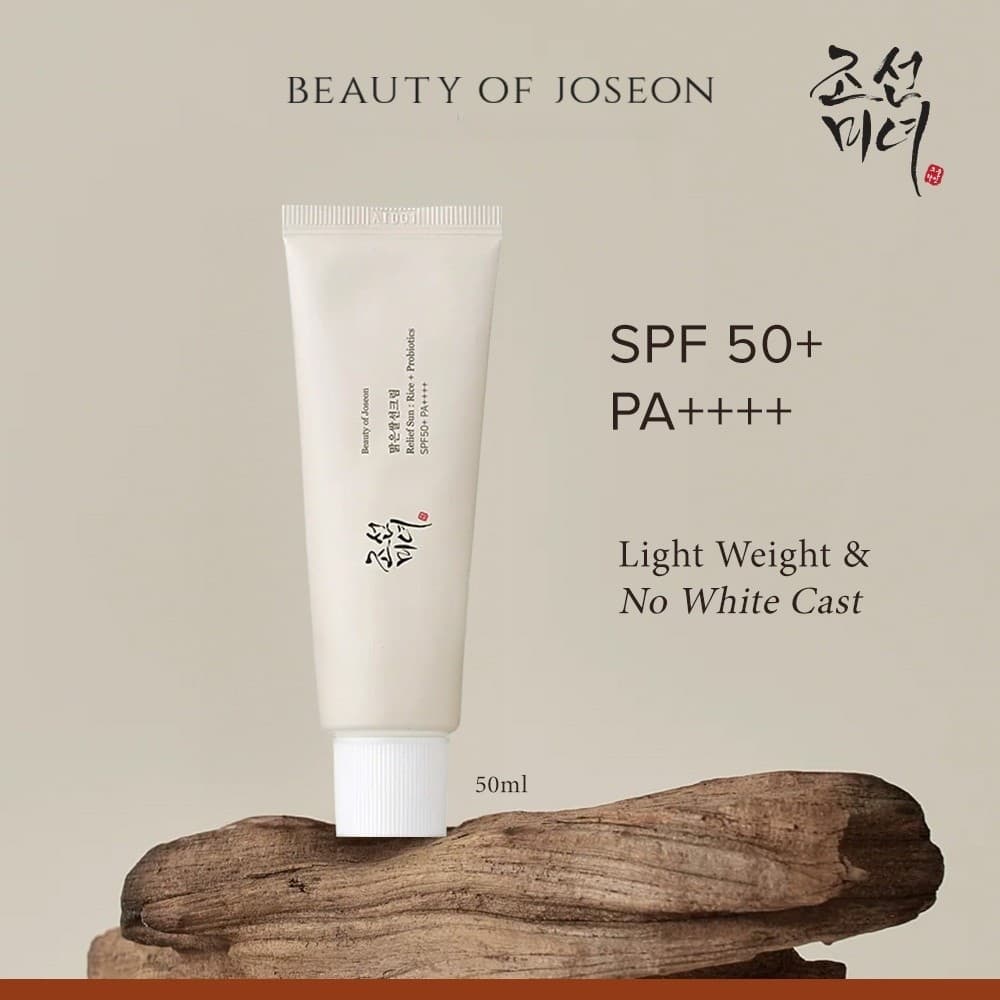 Beauty of Joseon Protetor Solar Alívio Arroz + Probióticos 50ml À Prova D'água Rosto Corpo