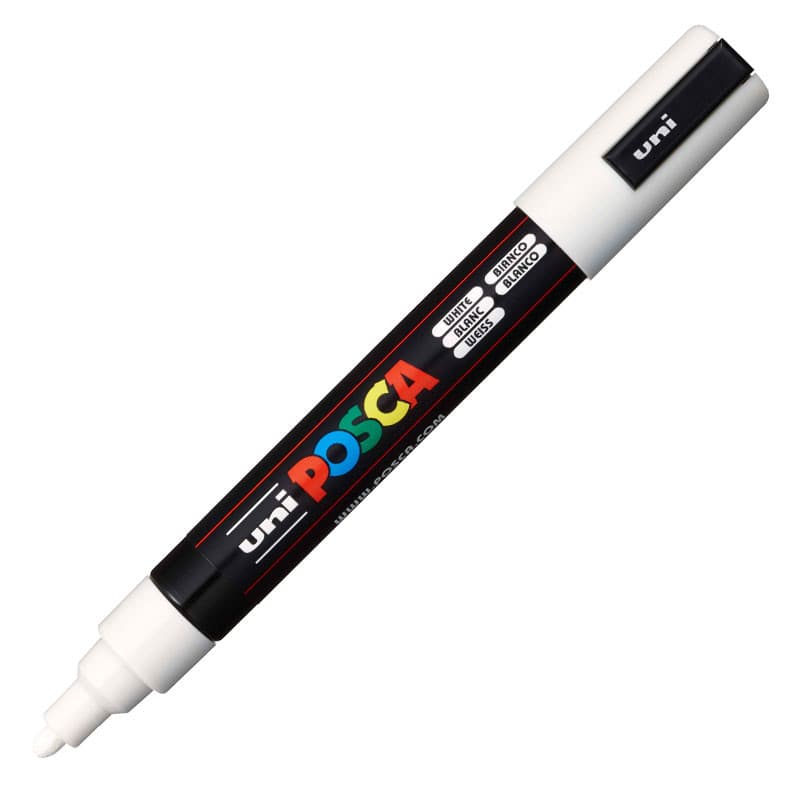 Caneta Posca PC-5M Branco Uni-Ball