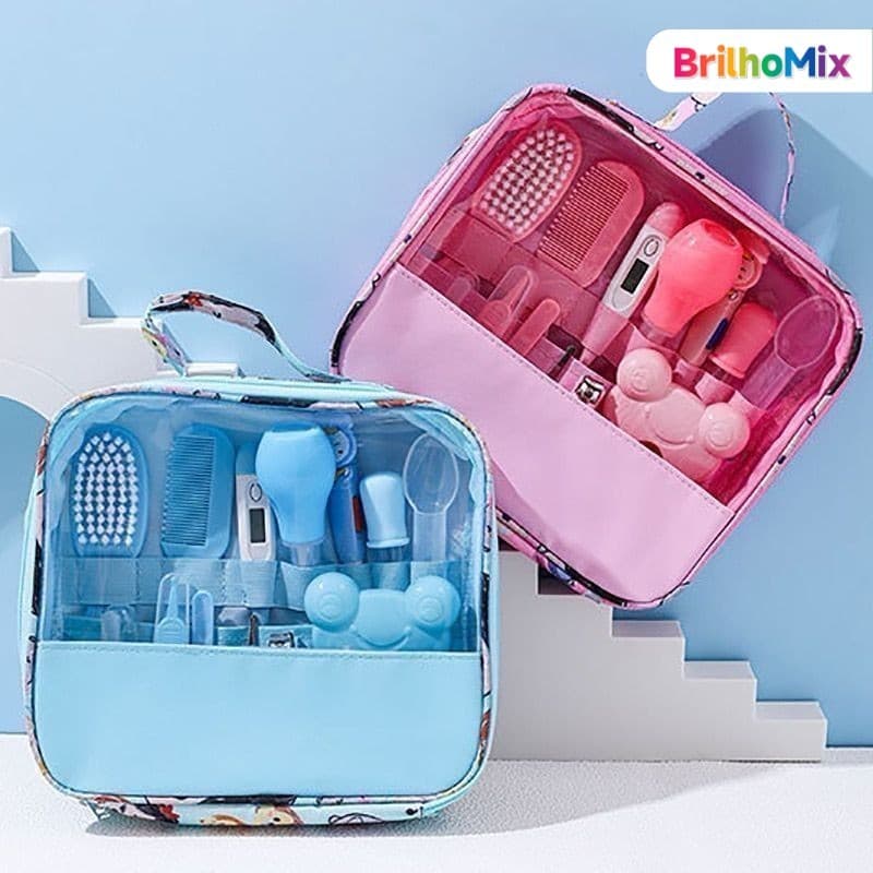 Conjunto completo de produtos para cuidados com o bebê-13 peças, conjunto de unhas (5 peças)