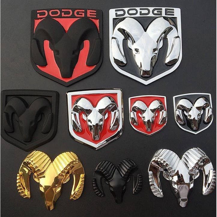 Dodge Doqi Ram Cabeça Kuwei Logotipo Do Carro Kubo Grade Modificação Ornamento Metal Pára-Choques Adesivos Personalizado