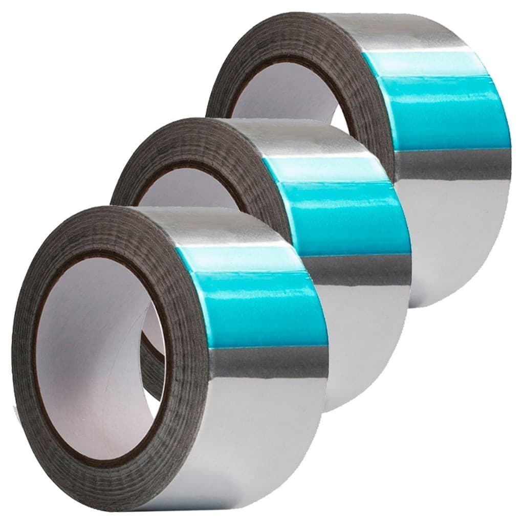 KIT 3 FITA ALUMINIZADA 45 mm X 30 mts IDEAL PARA BAGS DE ISOPOR, ALTA ADERENCIA