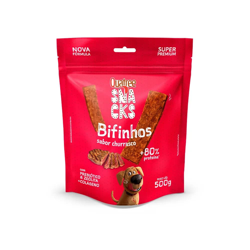 Quatree Snacks Bifinho Churrasco 500g